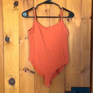 🔴Orange Tank Bodysuit